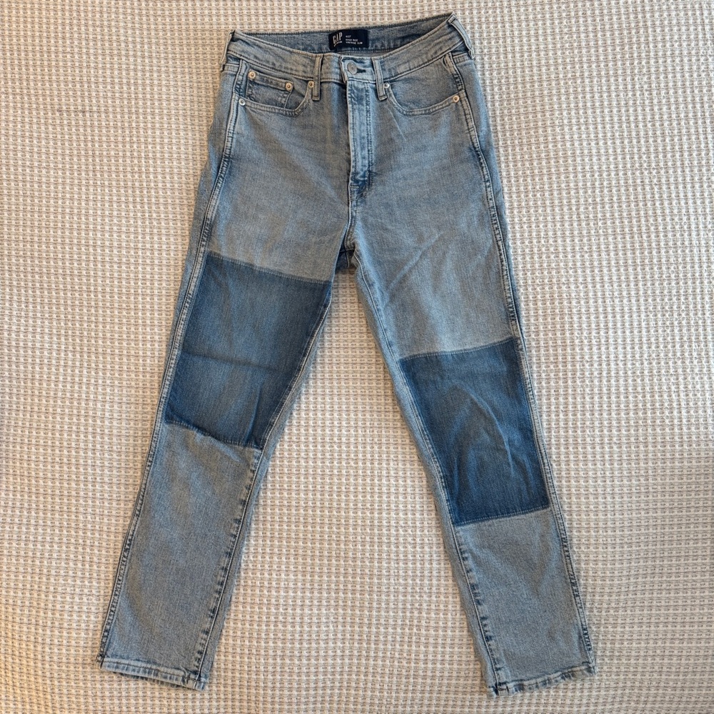 GAP Vintage Slim Patchwork Jeans